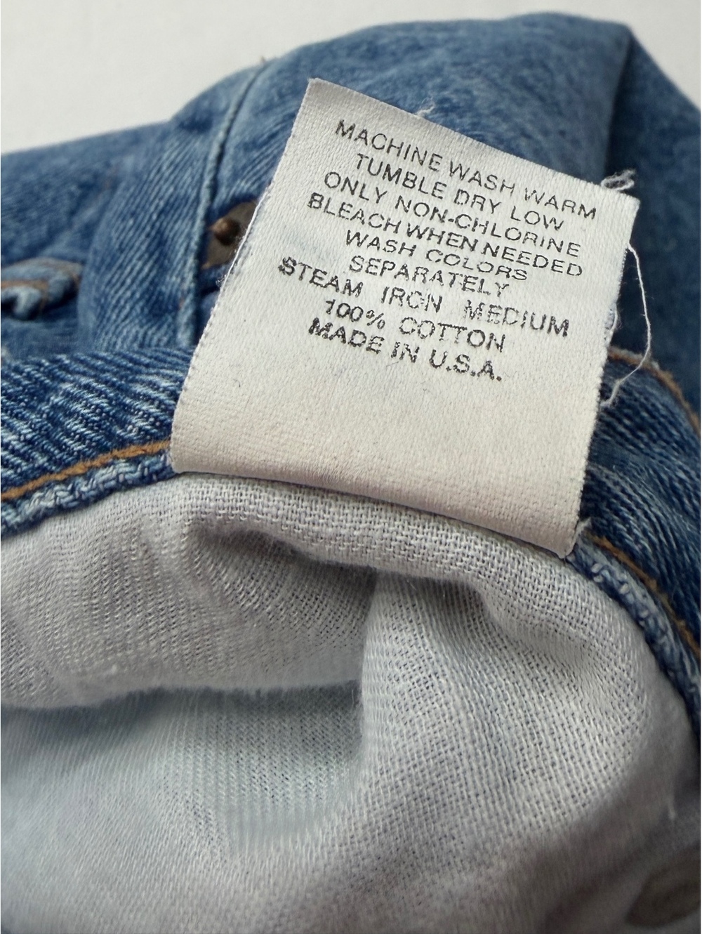 Vintage 90s Gap Reverse Fit High Rise Tapered Blue Mom Jeans Cotton Denim Size 8 - Picture 6 of 10
